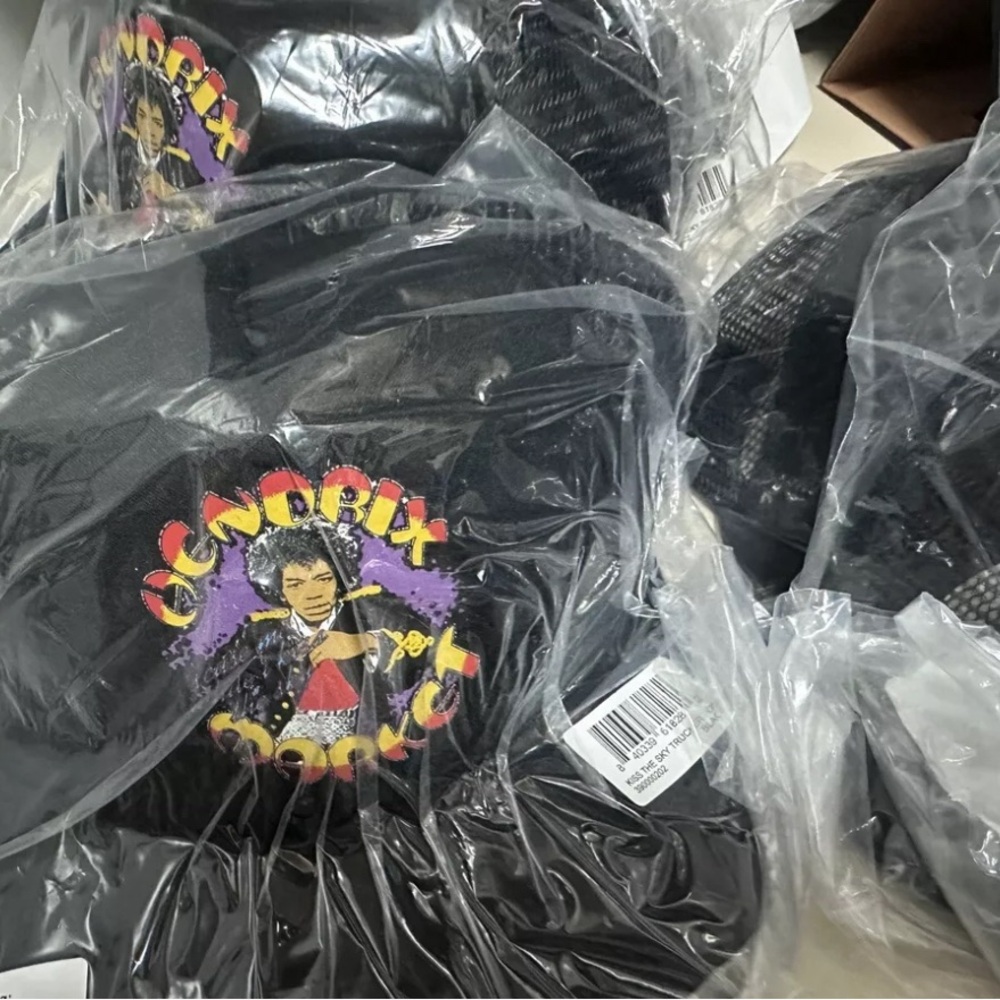 NWT MARKET STUDIOS x JIMI HENDRIX KISS THE SKY TRUCKER HAT
